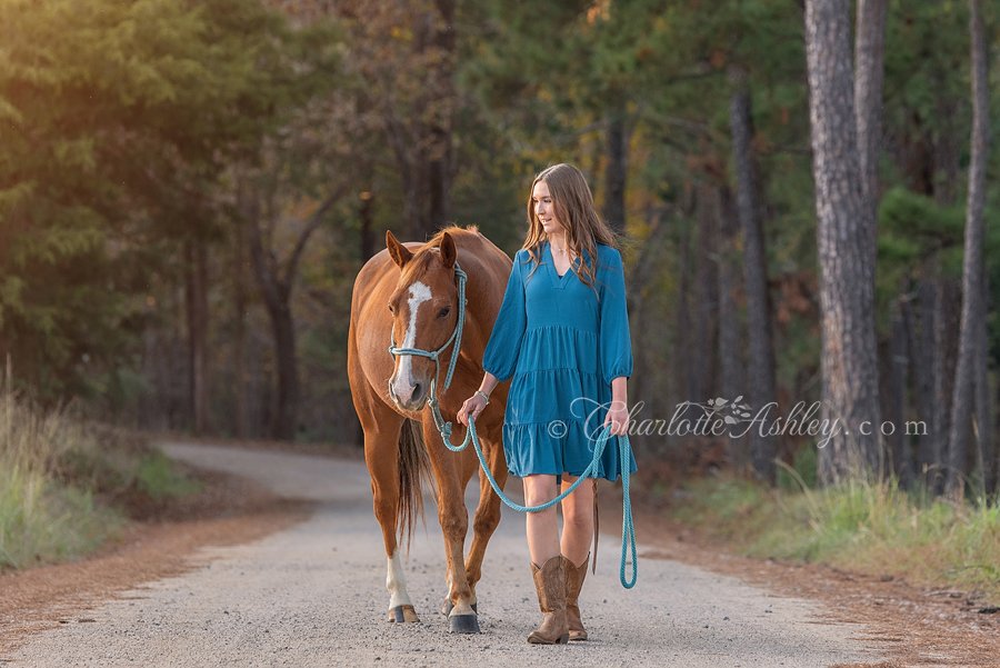 Senior portrait with horse